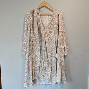Motherhood maternity nursing labor maternity nightgown and robe set